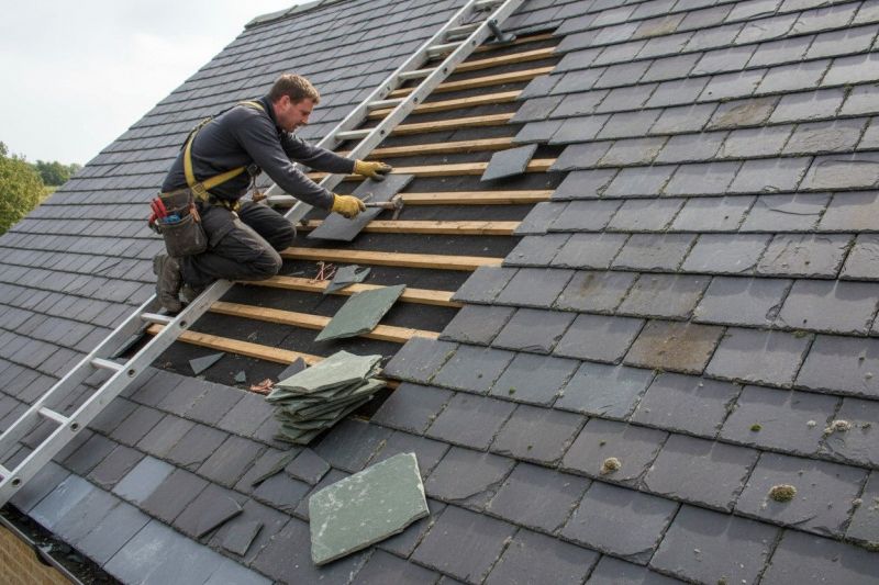 Slate Roof Repair detail